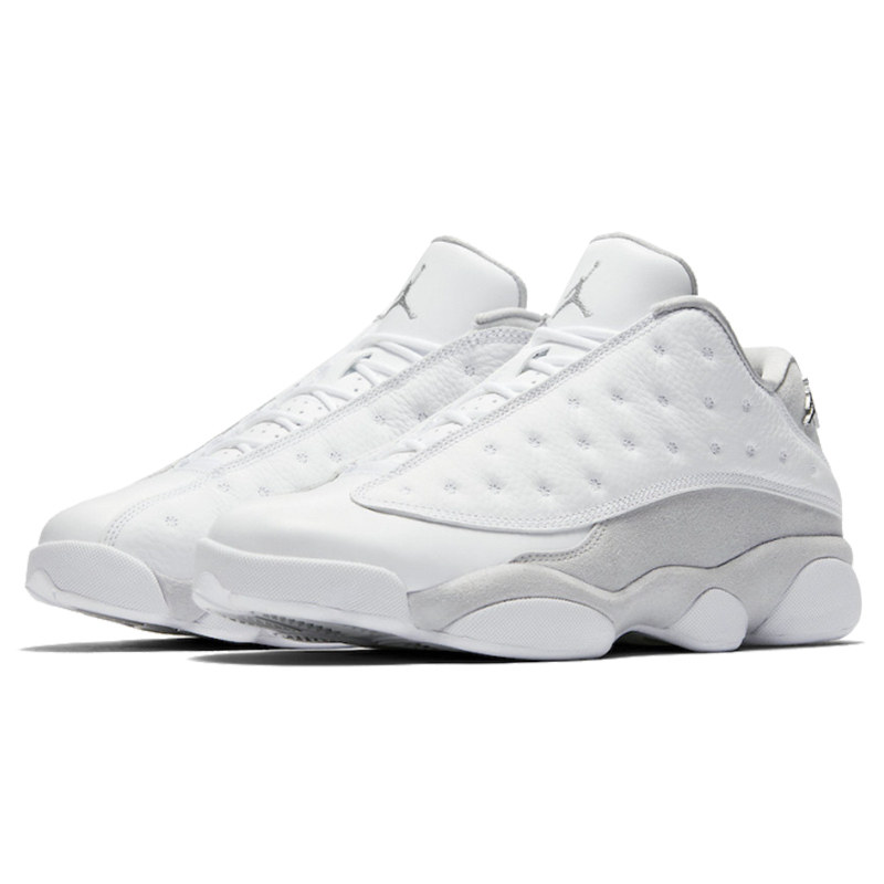 明朗体育air jordan 13 low pure money低帮 aj13 白银310810-100