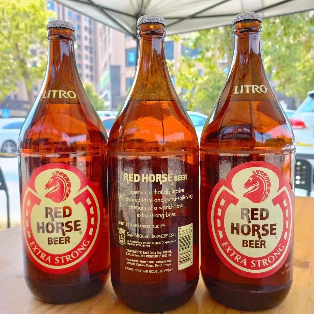 啤酒菲律宾夺命大红马烈性8度香港原装进口500ml12罐啤酒