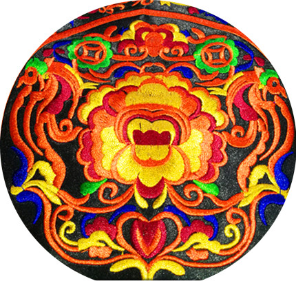 复古苗绣电脑机绣刺绣少数少数民族民族风服装裙摆刺绣