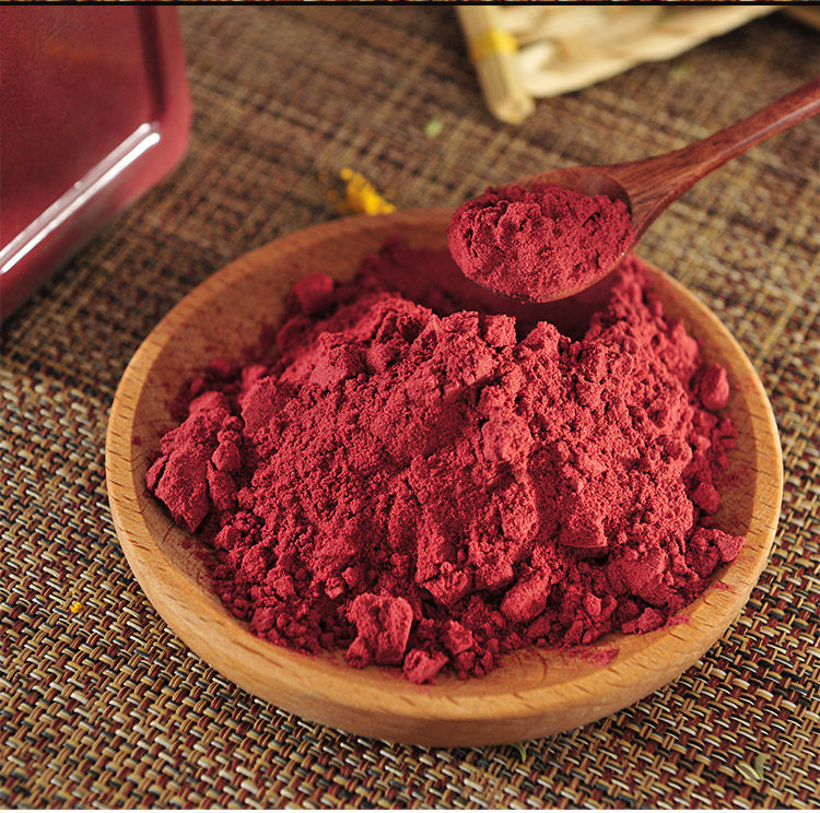 正宗古田红曲粉500g天然食用色素红丝绒蛋糕红曲米粉卤味烘焙原料