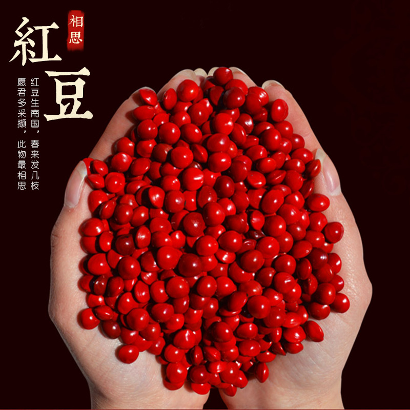 红豆手链粉丝链接丹霞文艺相思豆项链情侣闺蜜手链