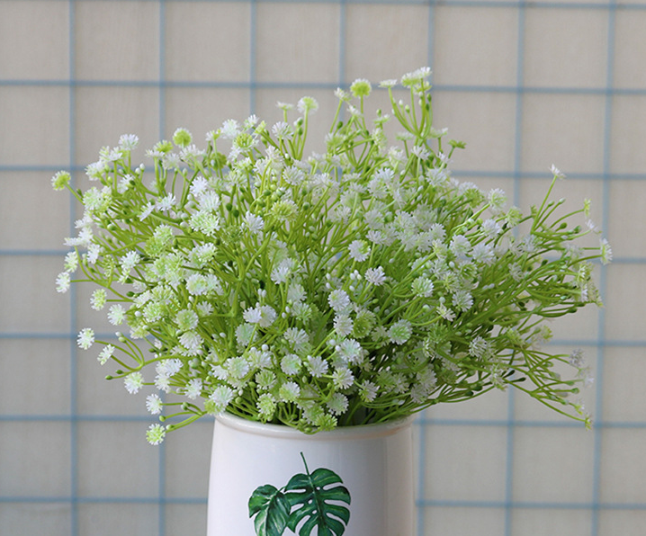 婚庆手捧勿忘我干花花束情人节礼物假花批发创意仿真绿植