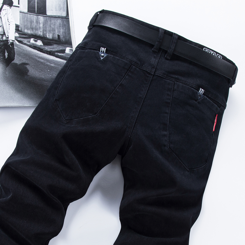 黑色牛仔裤男裤子修身2022薄款款男士春季休闲裤男裤潮夏季春夏款