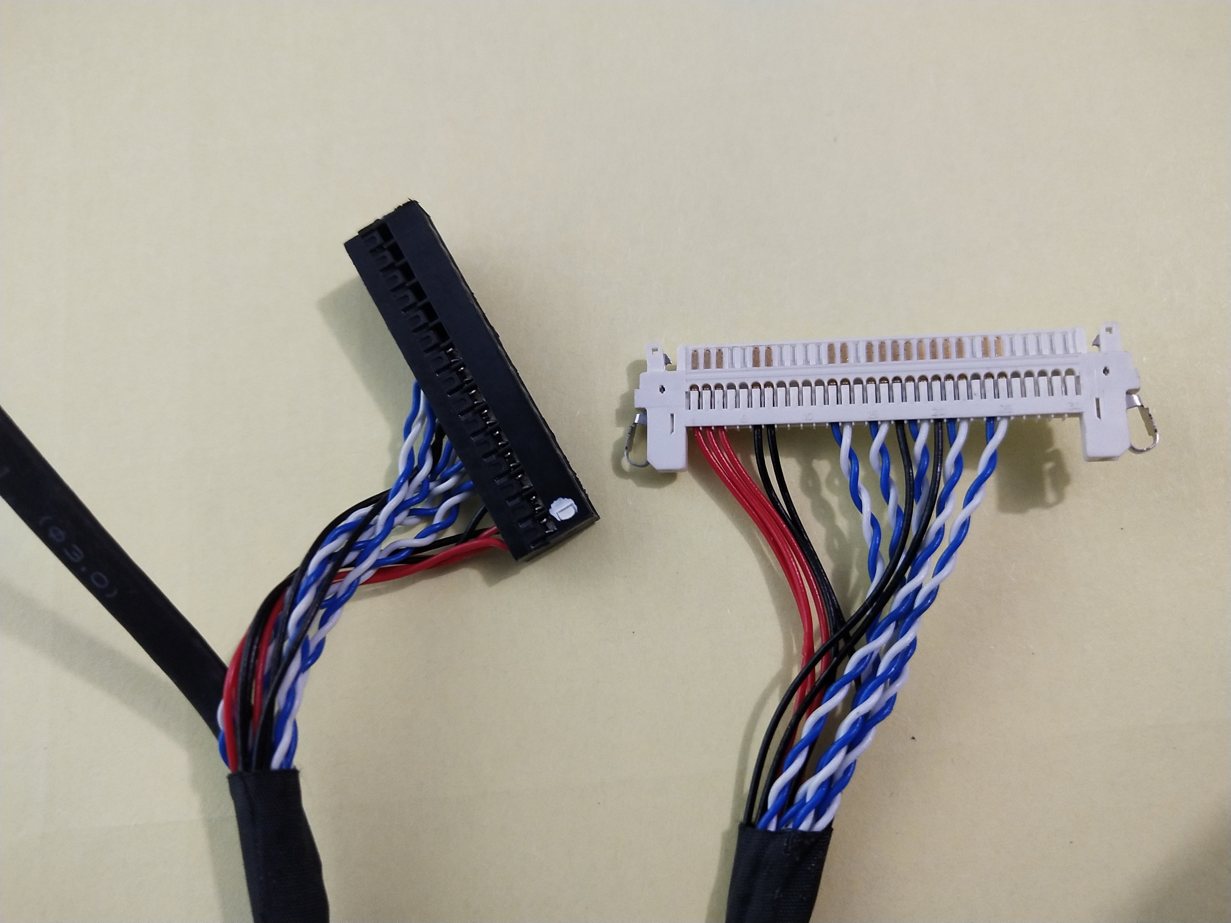 原装通用lg三星左右边供电低分液晶屏lvds屏线连显示屏