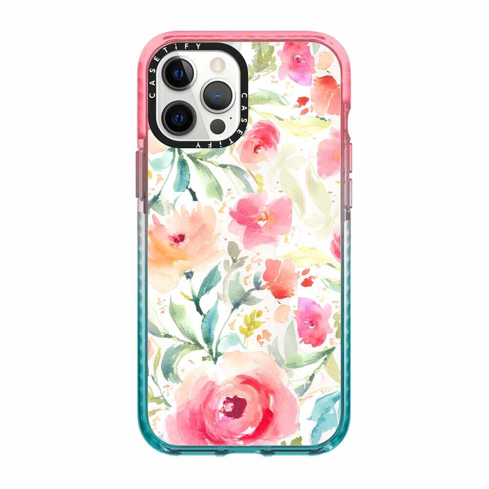 casetify水彩花卉适用苹果iphone12promaxxs抗震手机壳