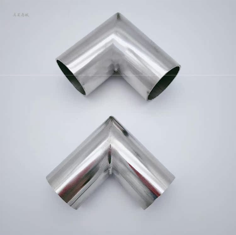 304不锈钢直角弯头90度焊接直角弯管 转接连接接头可定制ml