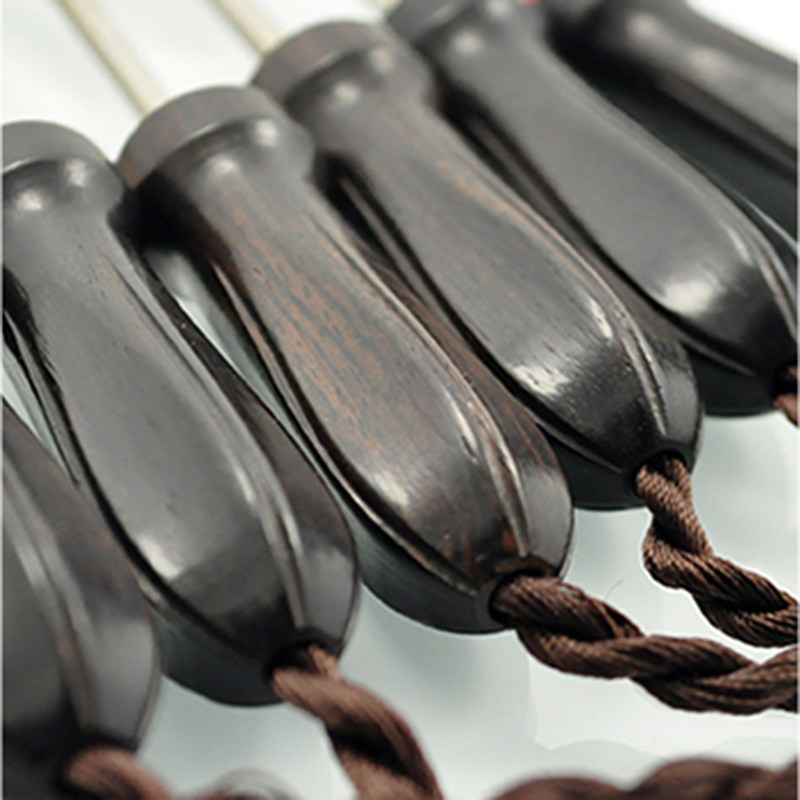 古琴琴轸 黑檀 带绒扣 葵纹 玄鹤 璇玑琴轸 一套 古琴通用配件