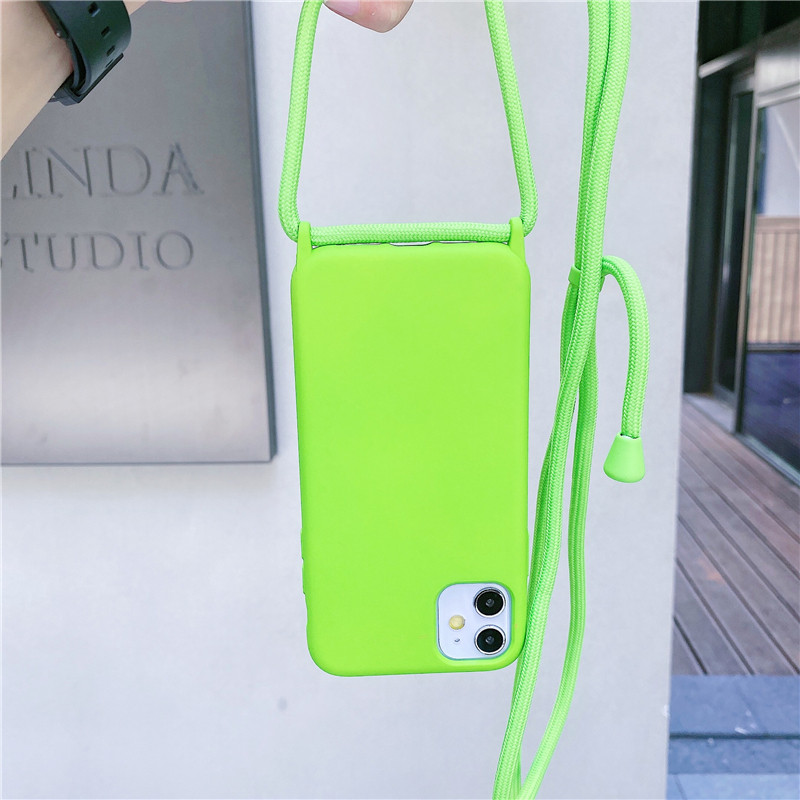 斜挎背带挂绳xsmax苹果11手机壳iphone11硅胶套7/8plus创意挂脖xr