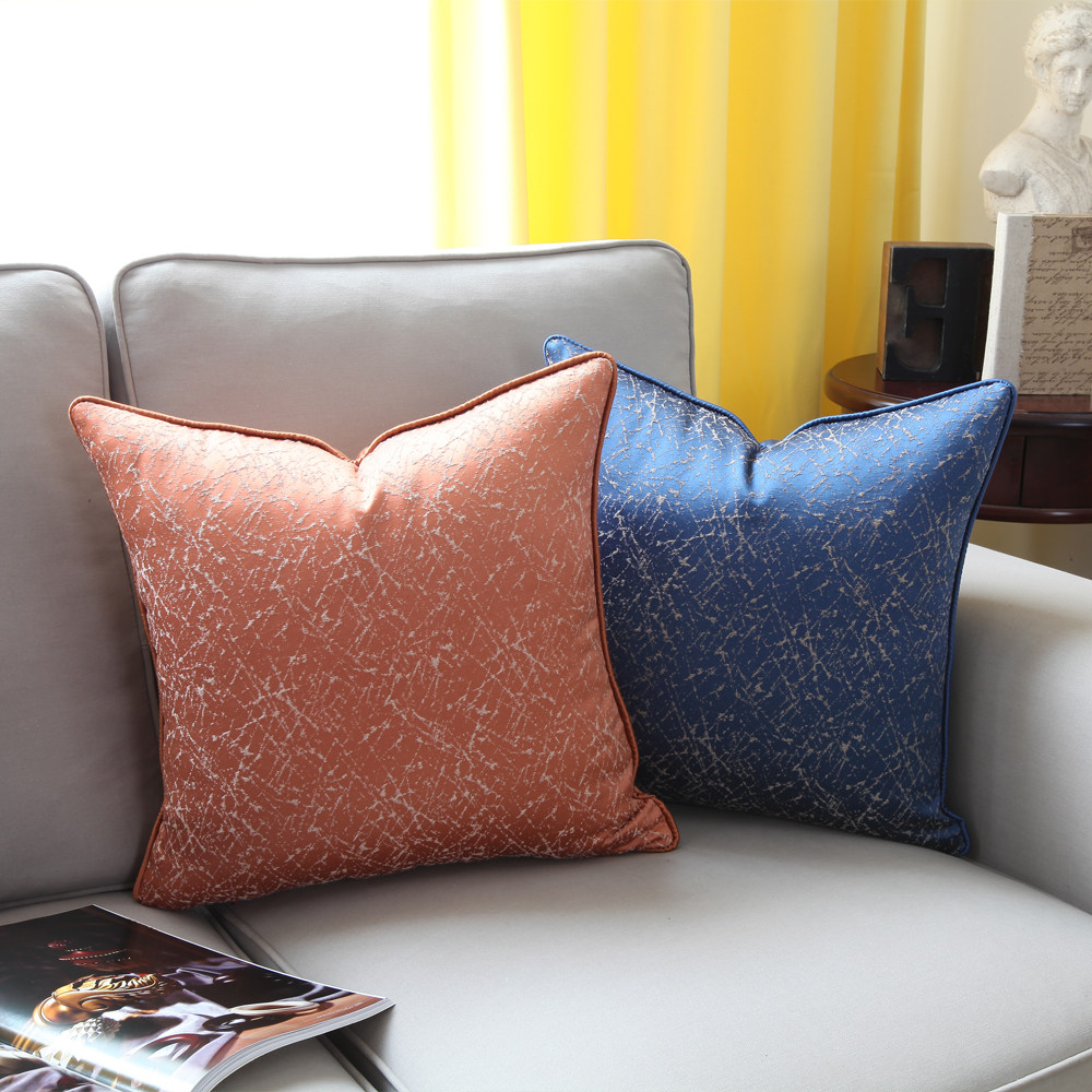 橙色靠垫床上家用沙发客厅蓝绿包客厅枕套抱枕靠垫