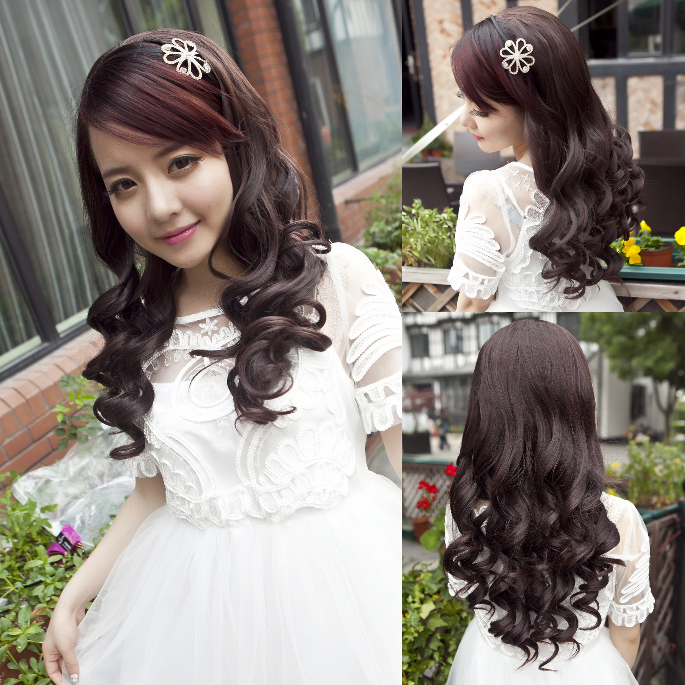 假发长发中长卷发长卷女士半头头套波浪大波日常整顶假发