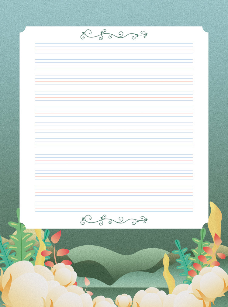 悠悠a4英文书法纸学生硬笔钢笔练习用作品创作比赛用纸悠长岁月