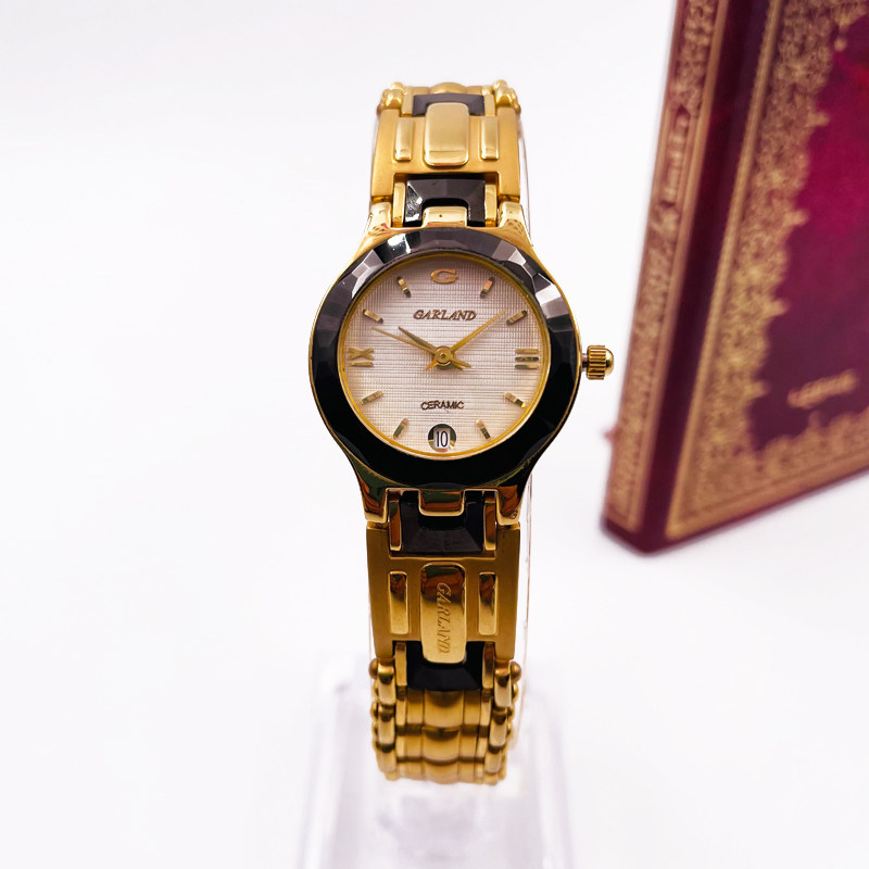 garland钢带日历规格奢华精致库存高贵手表石英表国产腕表
