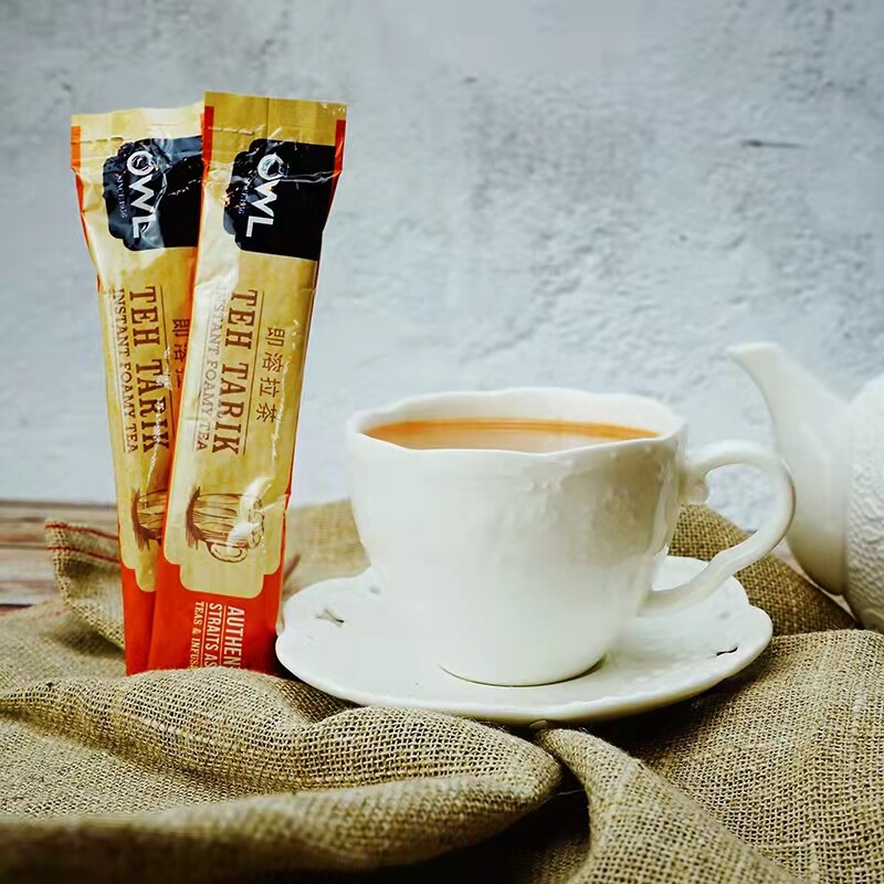 奶茶owl猫头鹰冲饮进口速溶网红拉茶小包袋装袋装奶茶