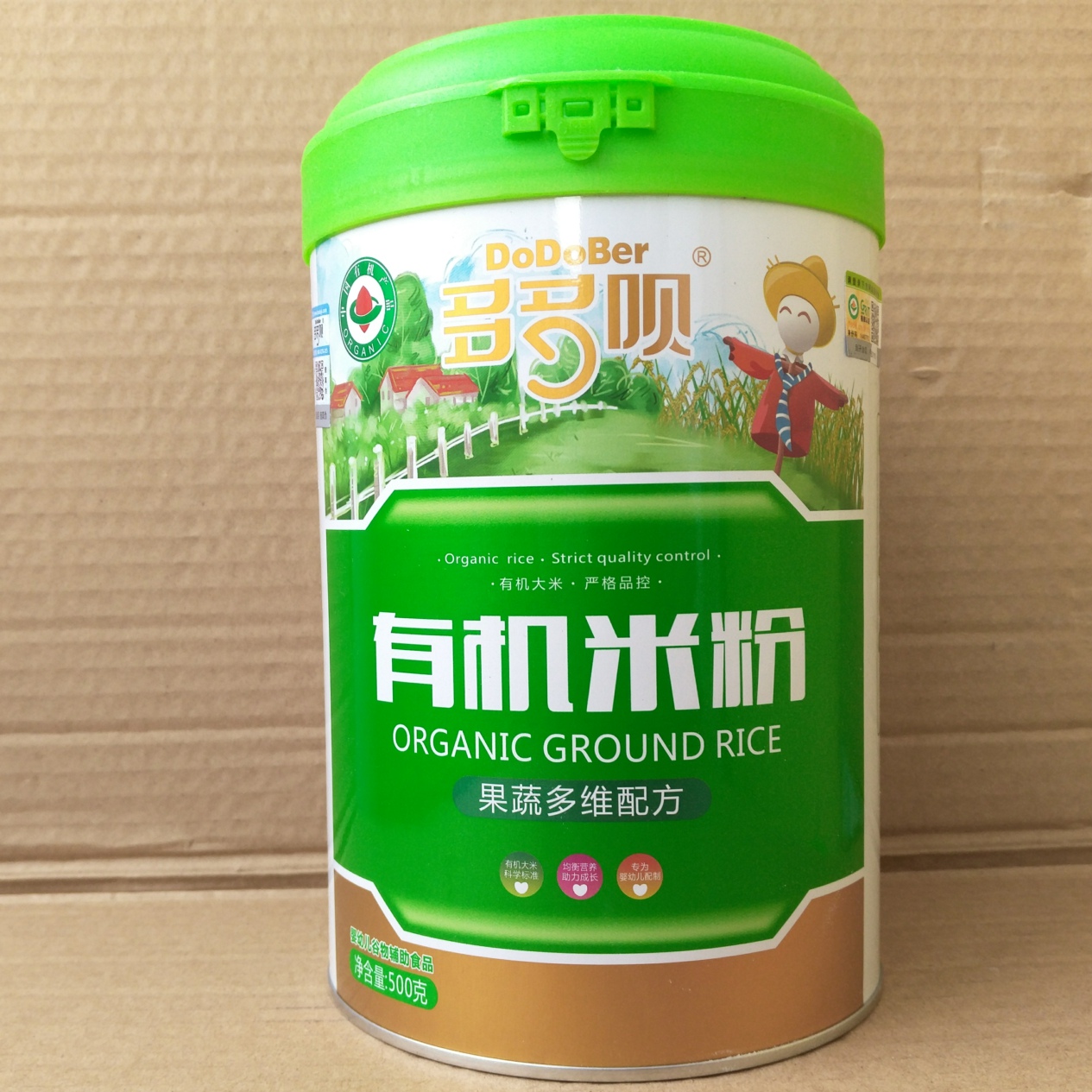 多多呗有机米粉铁锌钙500克罐婴儿宝宝米糊辅食买就送再加送试吃