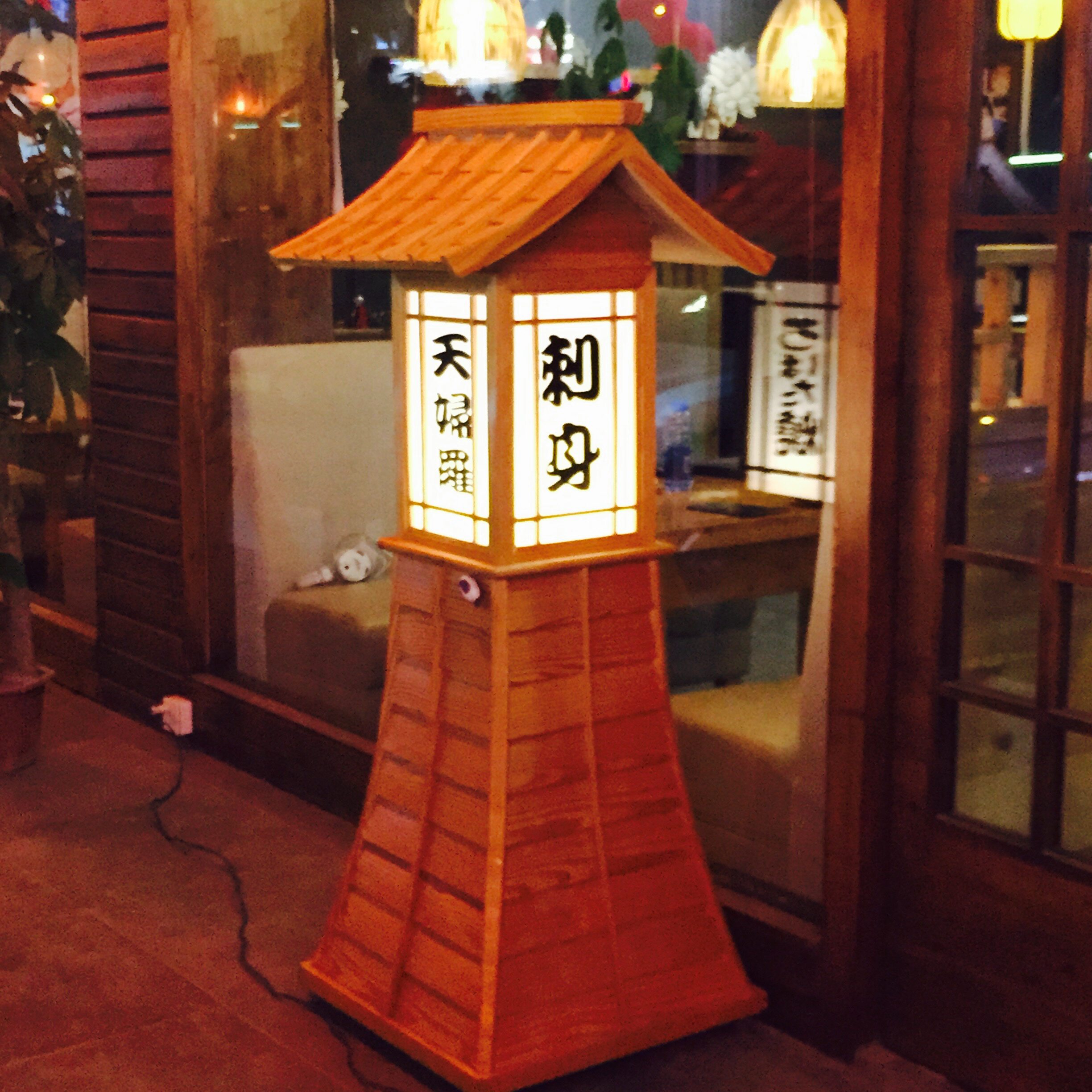 灯箱灯塔促销日韩料理刺身屋型可拆发光摆设灯箱