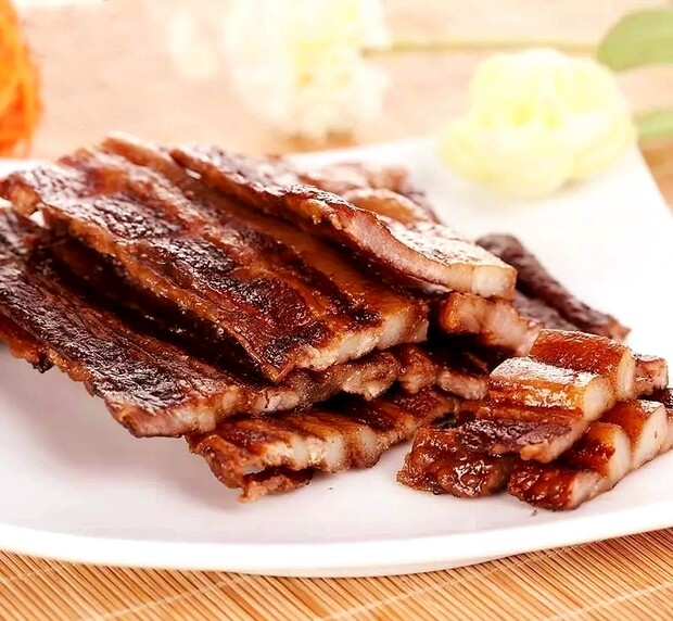 温州瑞安手工特产小吃腌制日晒风干五花肉酱猪肉类