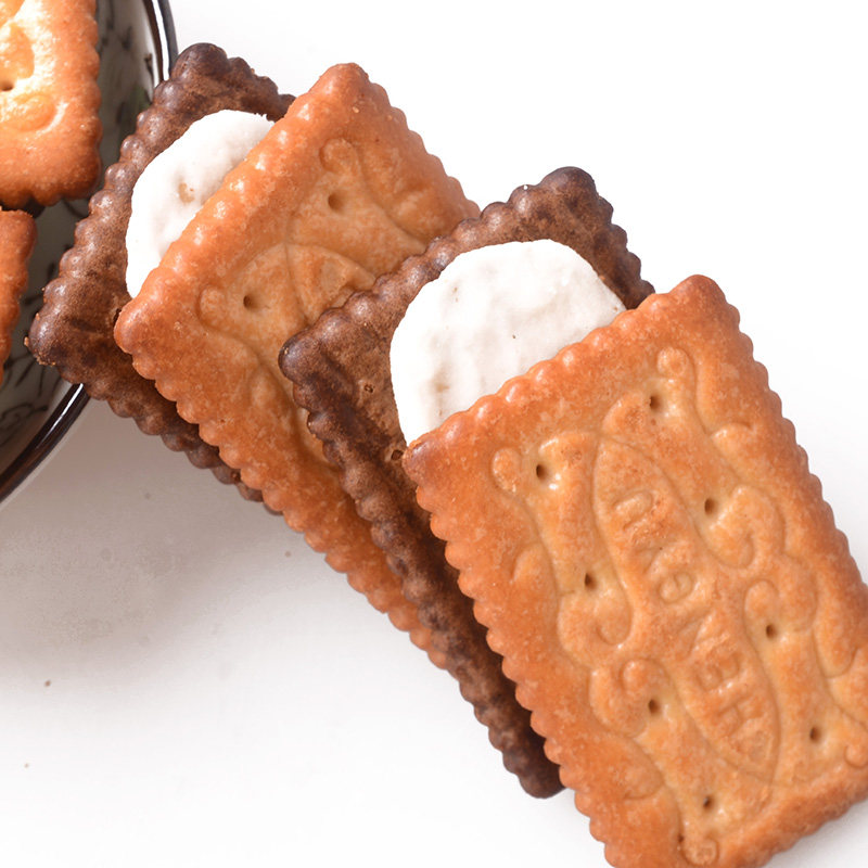 亨裕朱古力味夹心饼干120gx3 老牌子儿时零食90老式经典怀旧零食