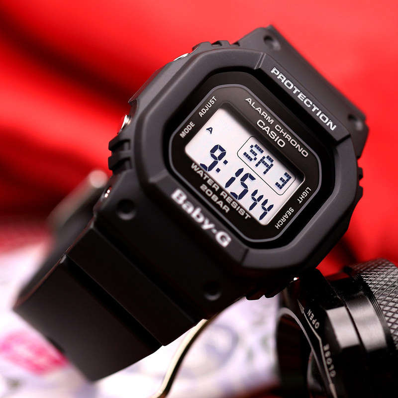 卡西欧防水电子小方方块babyg复古运动女表bgd560日韩腕表