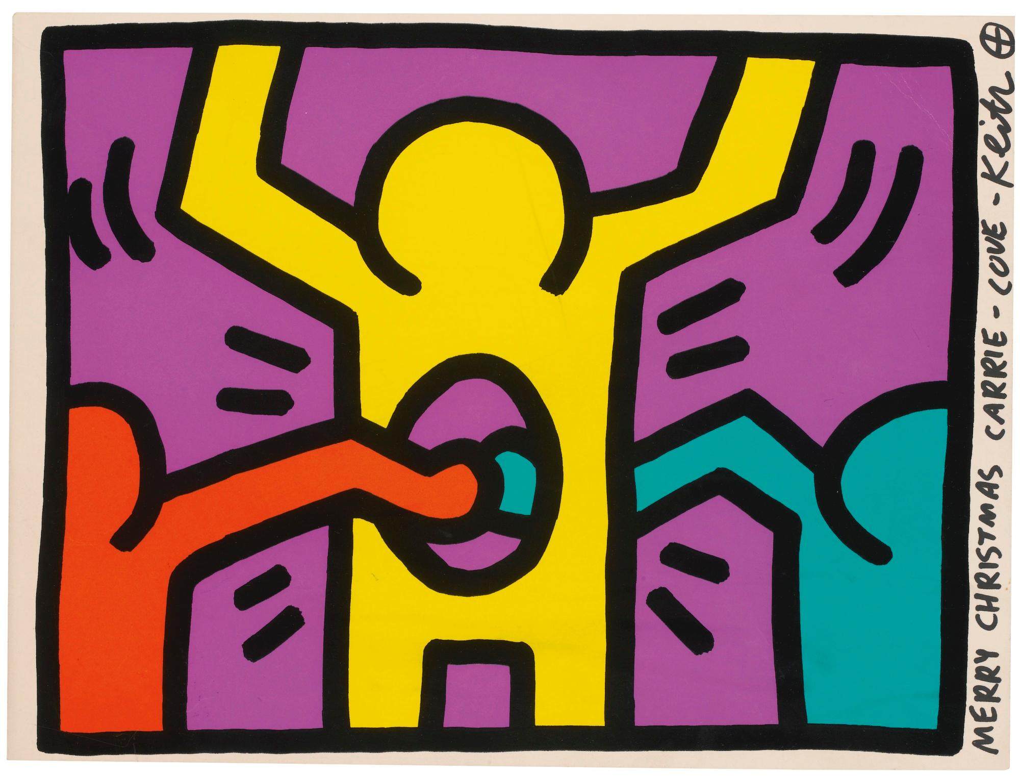 凯斯哈林keithharing涂鸦之父绘画抽象油画素材设计素材