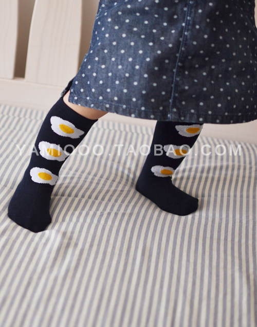 新品韩国超萌儿童中筒袜短袜各一双套装精梳棉纯棉 - 价格9.