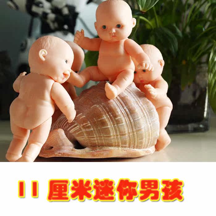 新品厘米迷你搪胶仿真婴儿娃娃男孩带小jj娃娃