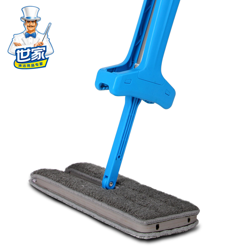 世家双面精灵免手洗平板拖把家用挤水平拖木地板瓷砖懒人擦地拖布