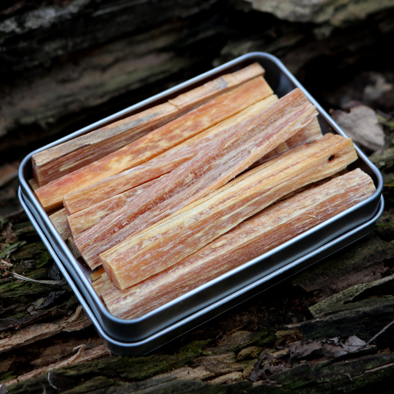 松明野人bushcraft精装盒装野外引火松油松脂火绒其他特色工艺品