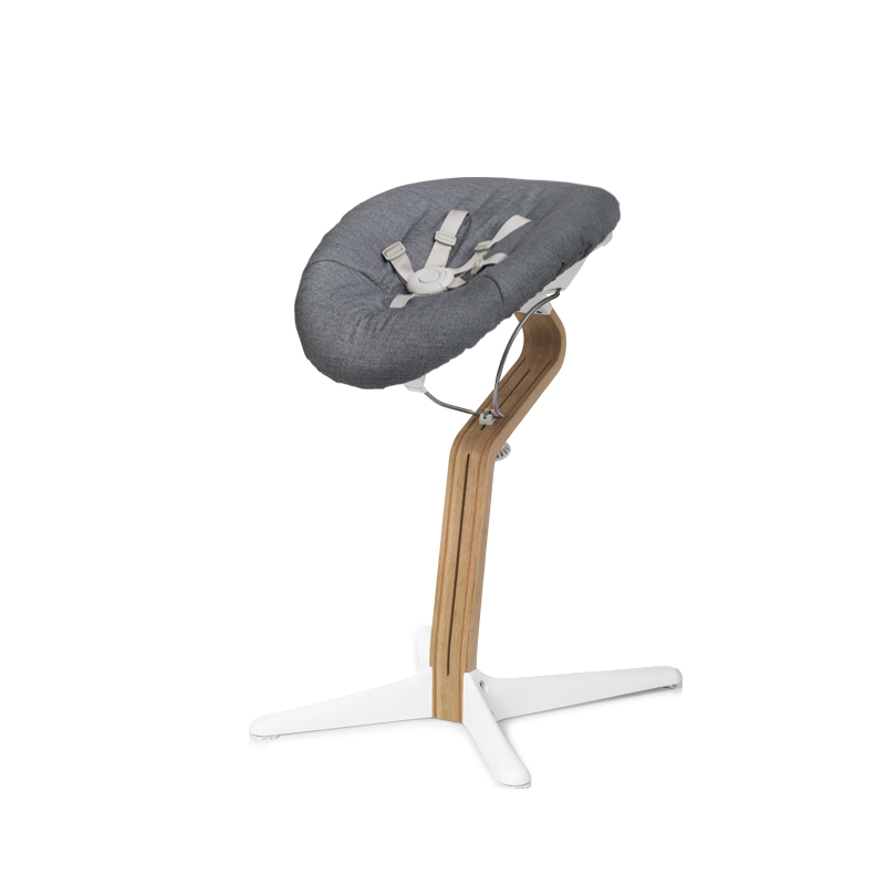 德国代购nomi 儿童高脚椅躺椅 高度可调原木便携宝宝餐椅橡木餐椅