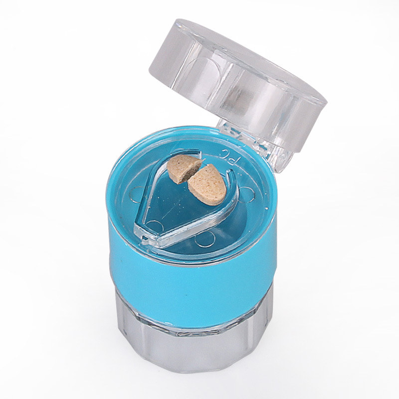 便携磨药药器药盒碾药分装药碎药收纳药粉透明药盒