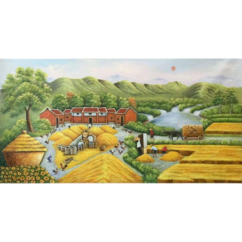霏凡油画画家直销手工绘制五谷丰登画作ffwgfd油画