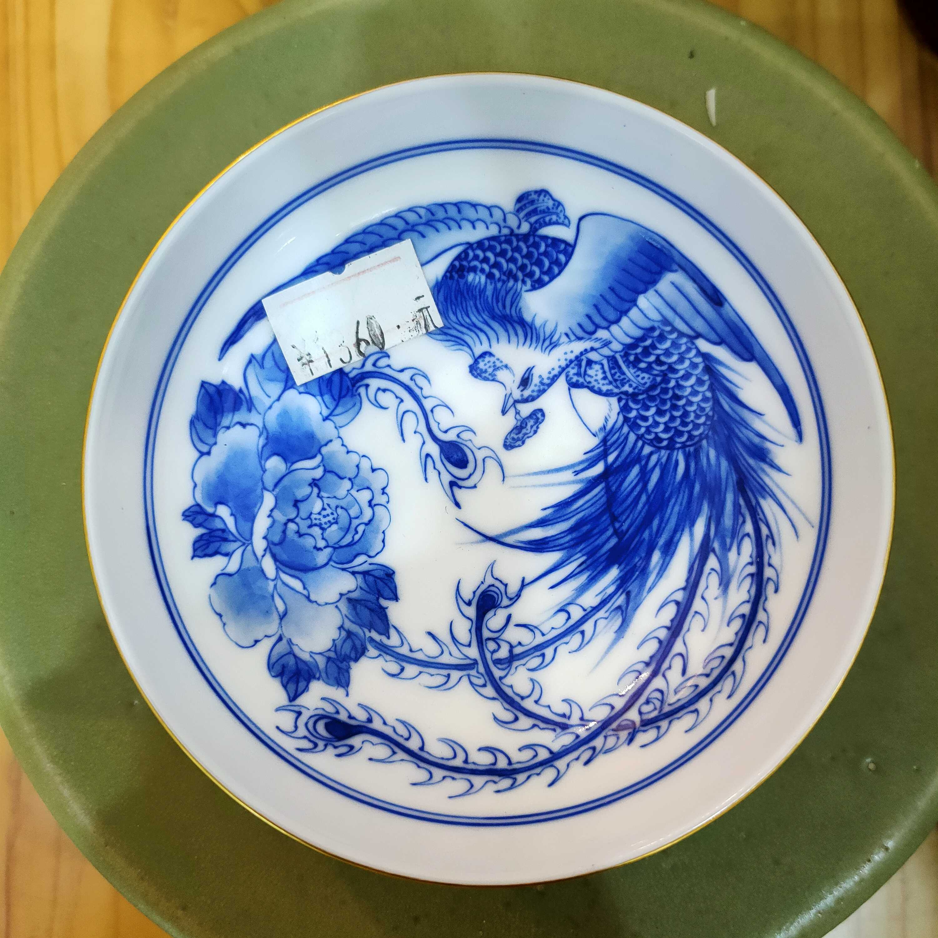 凤凰青花青花瓷瓷杯手绘景泰蓝扒花陶瓷主人女士精品茶杯