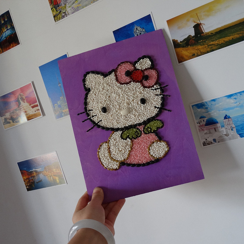 天下第香五谷杂粮粘贴贴画手工diy种子米画生日其他特色工艺品