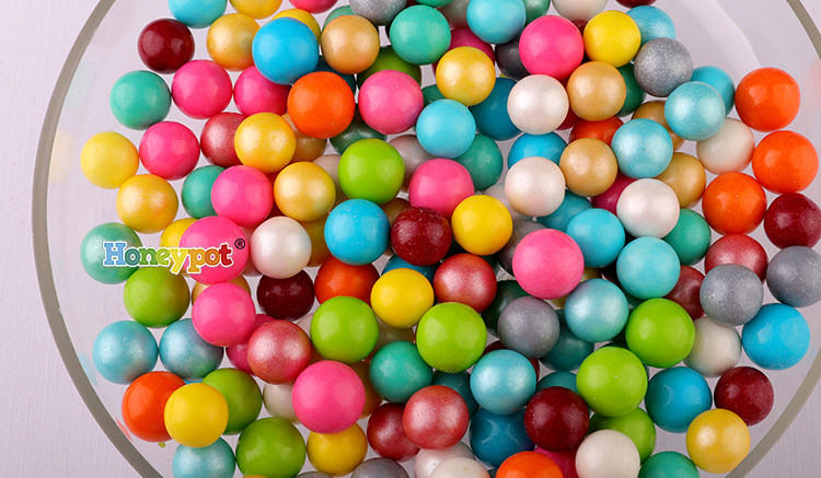 糖果珍珠婚礼摆台15mm彩色泡泡糖彩球生日装饰糖果