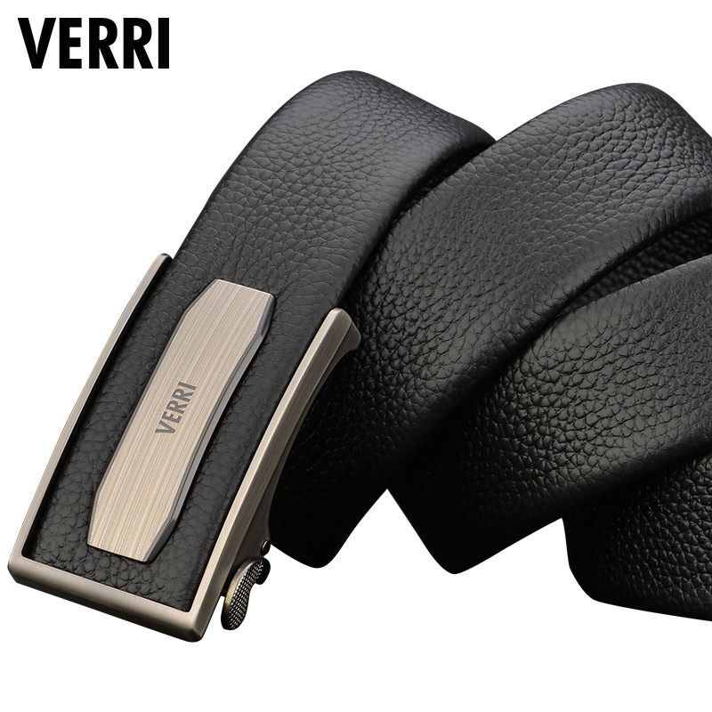 verri皮带男士真皮自动商务简约休闲青年年内腰带