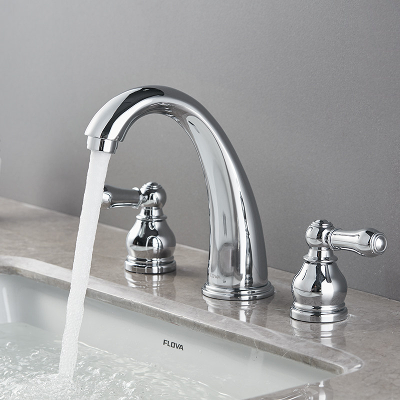 丰华浴室卫浴水龙头卫生间洗手洗脸盆台盆面盆三孔面盆龙头