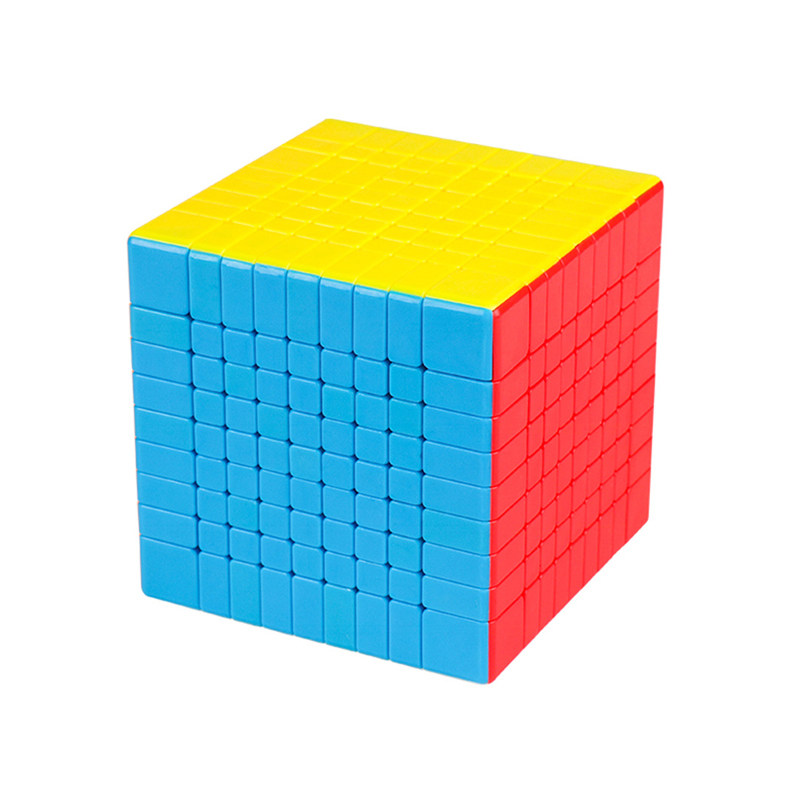 魔域文化九阶魔方魔方教室mf9实色免贴贴纸专业比赛魔方