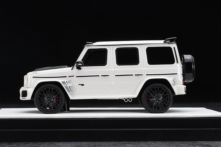 现货mh白色限量motorhelix奔驰巴博斯g800树脂汽车模型火车