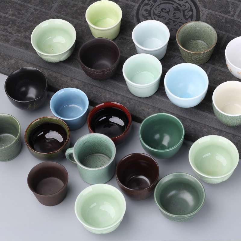 盏旺建阳建盏品名主人杯小茶杯带把杯功夫茶具主人杯耳杯茶碗茶盏