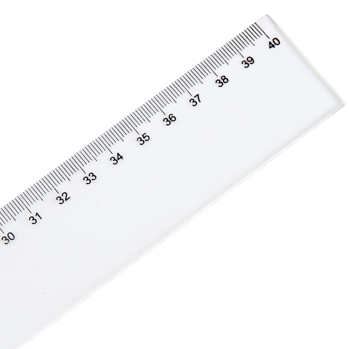 透明直尺得力绘图用仪尺6240塑料40厘米各类尺