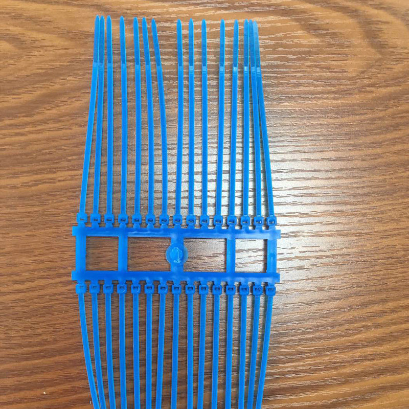 铁特氟龙扎带耐高低温280度蓝色100mm阻燃94v0束线带