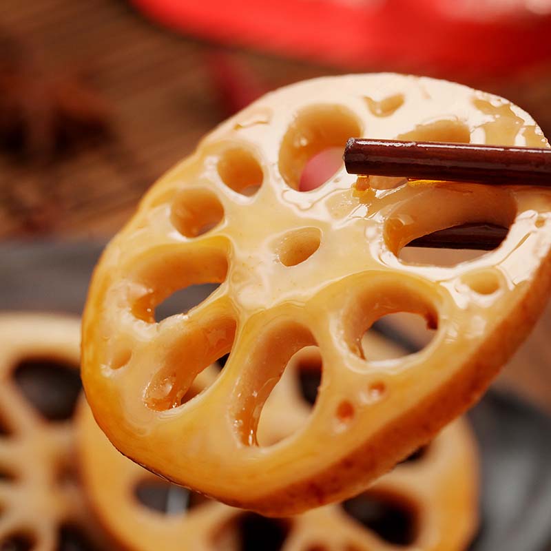 湖南网红食品零食麻辣30包红藕特产莲藕香卤蔬菜干