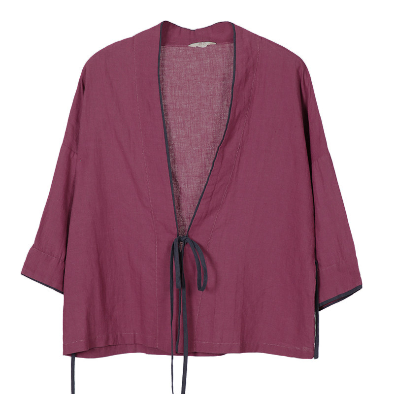 中国国风女装文艺复古改良汉服上衣衬衫中式短外套