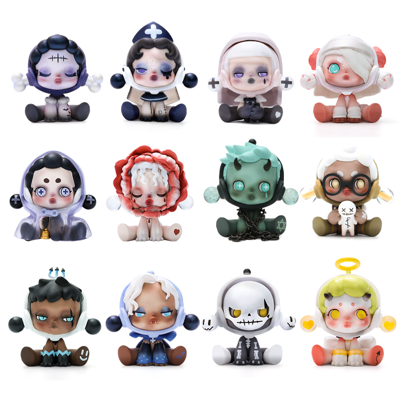 满99包邮popmart泡泡玛特 skullpanda密林古堡系列盲盒手办潮玩