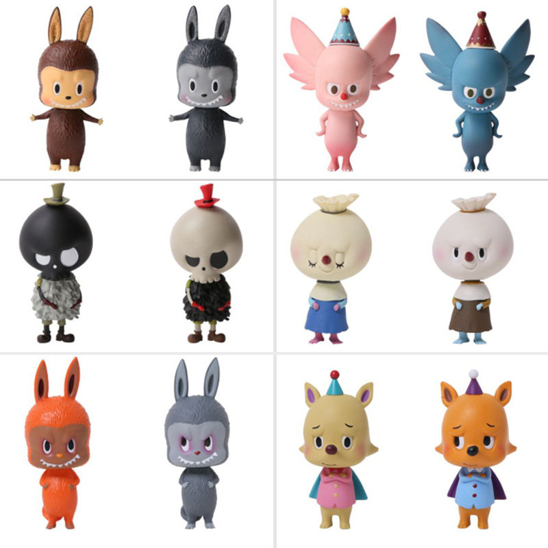50包邮绝版popmart泡泡玛特专柜龙家精灵天团labubu手办