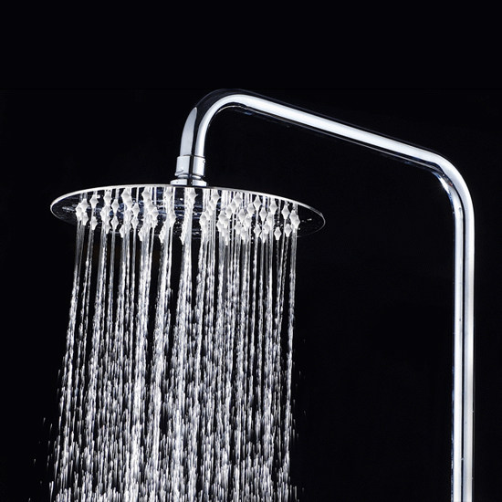 花洒淋浴不锈钢喷头浴室超薄增压单头卫生间方形花洒配件