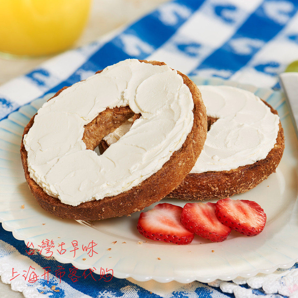 沃特堡奥奥地利进口贝果面包涂抹奶油奶酪原味再制奶酪