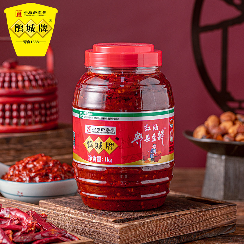 豆瓣鹃城郫县红油1000g非特特级辣椒炒菜专用豆瓣酱