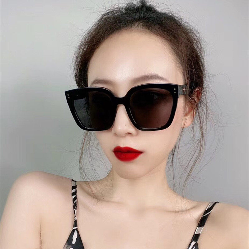 2020新款gm方框墨镜kuku男女潮网红太阳镜防紫外线大脸显瘦配近视