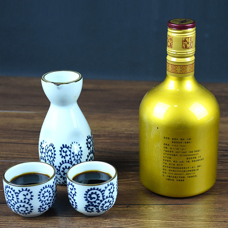 咸亨酒店黄酒绍兴太雕十年陈酿500ml土豪金单传统黄酒