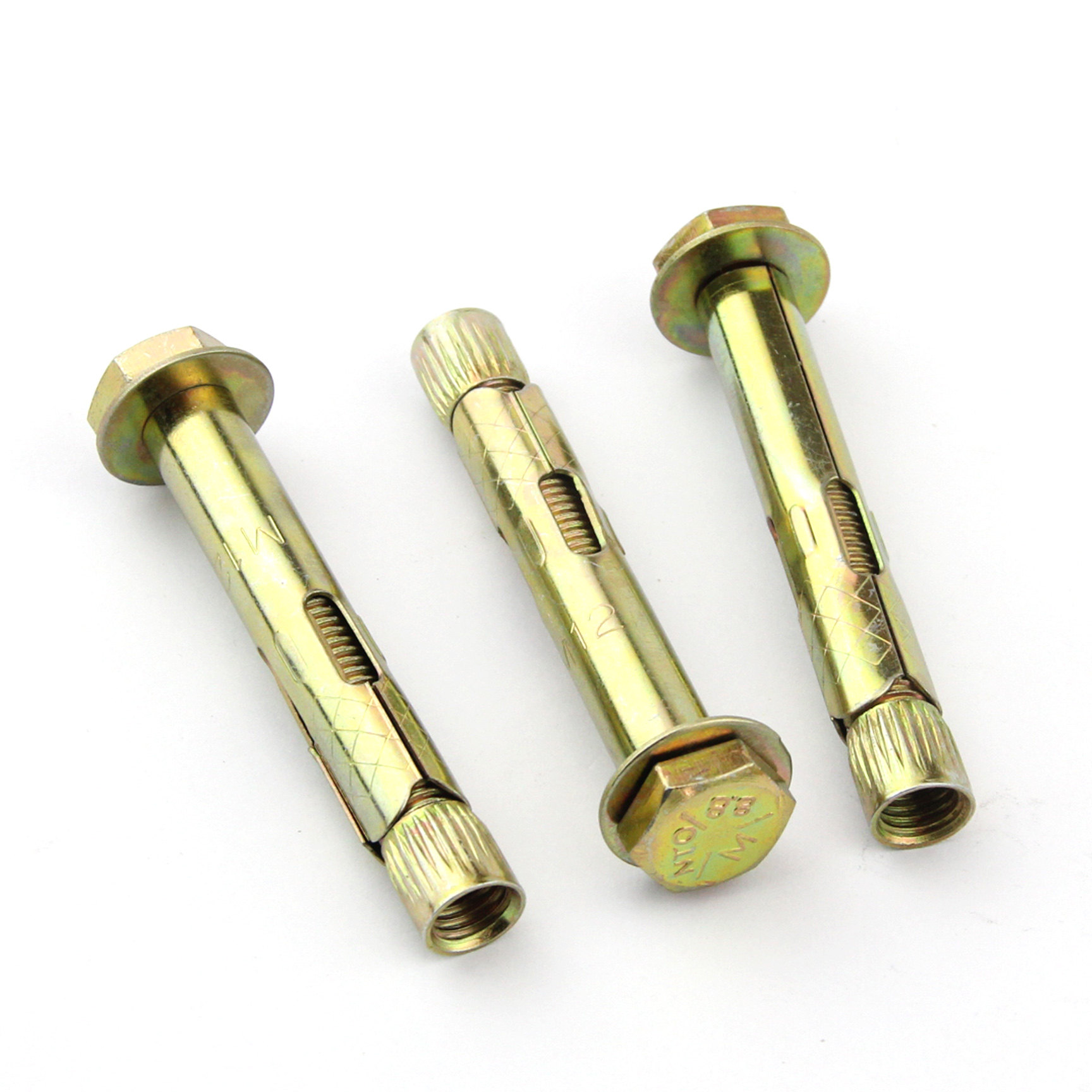 六角膨胀镀锌壁虎螺丝地板锥母拉套管m6m8m10m12内置式膨胀螺栓